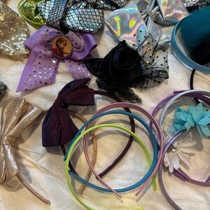 Colorful Hair Accessories Bundle - Bows and Headbands